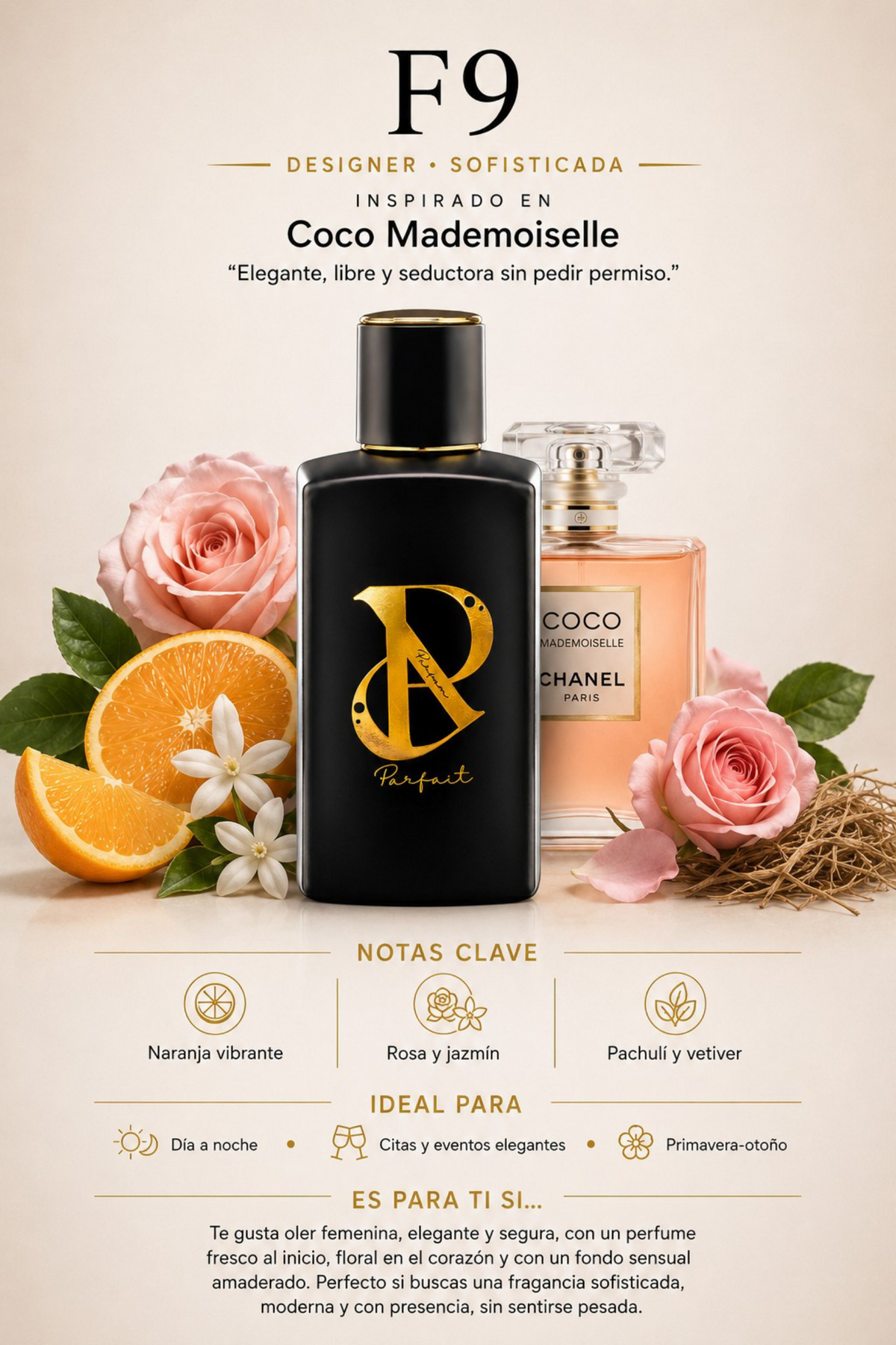 F9 – Inspirado en Coco Mademoiselle Chanel – 100ml