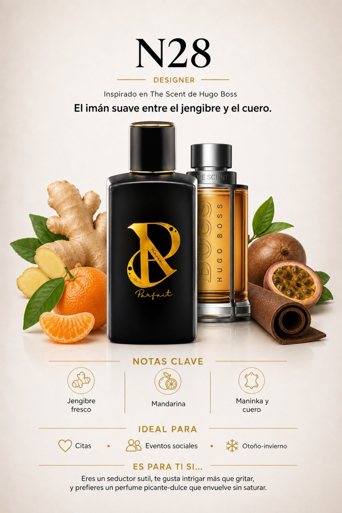 N28 - Inspirado en The Scent Hugo Boss 100ml