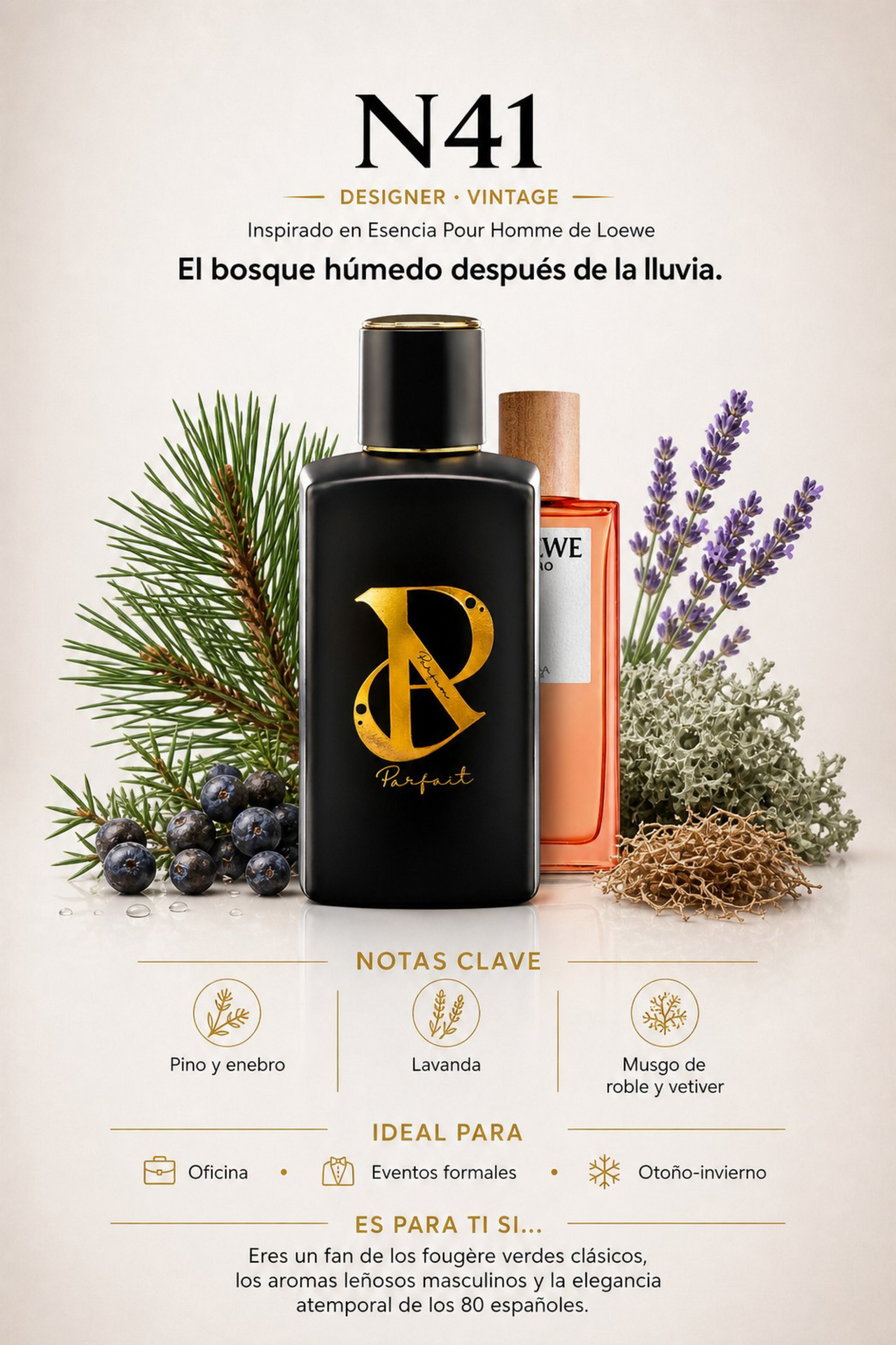 N41 - Inspirado en Esencia Pour Homme Loewe 100ml