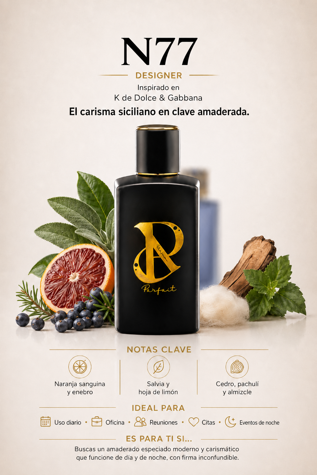N77 - Inspirado en Dolce & Gabbana K 100ml