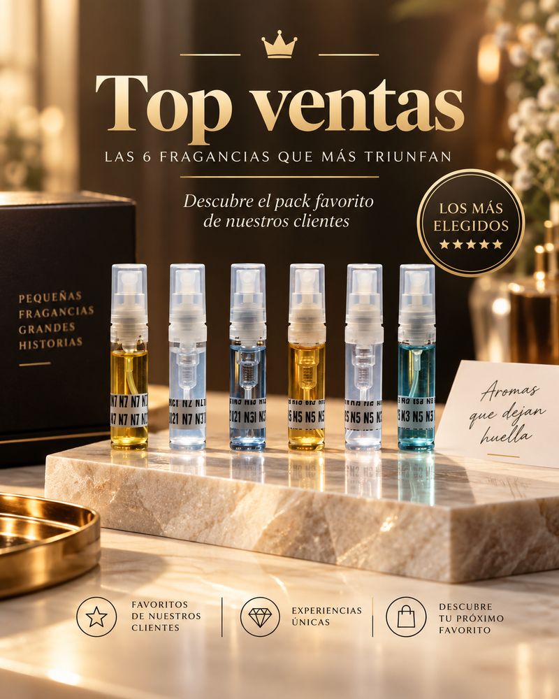 Pack de muestras "Top más vendidos"