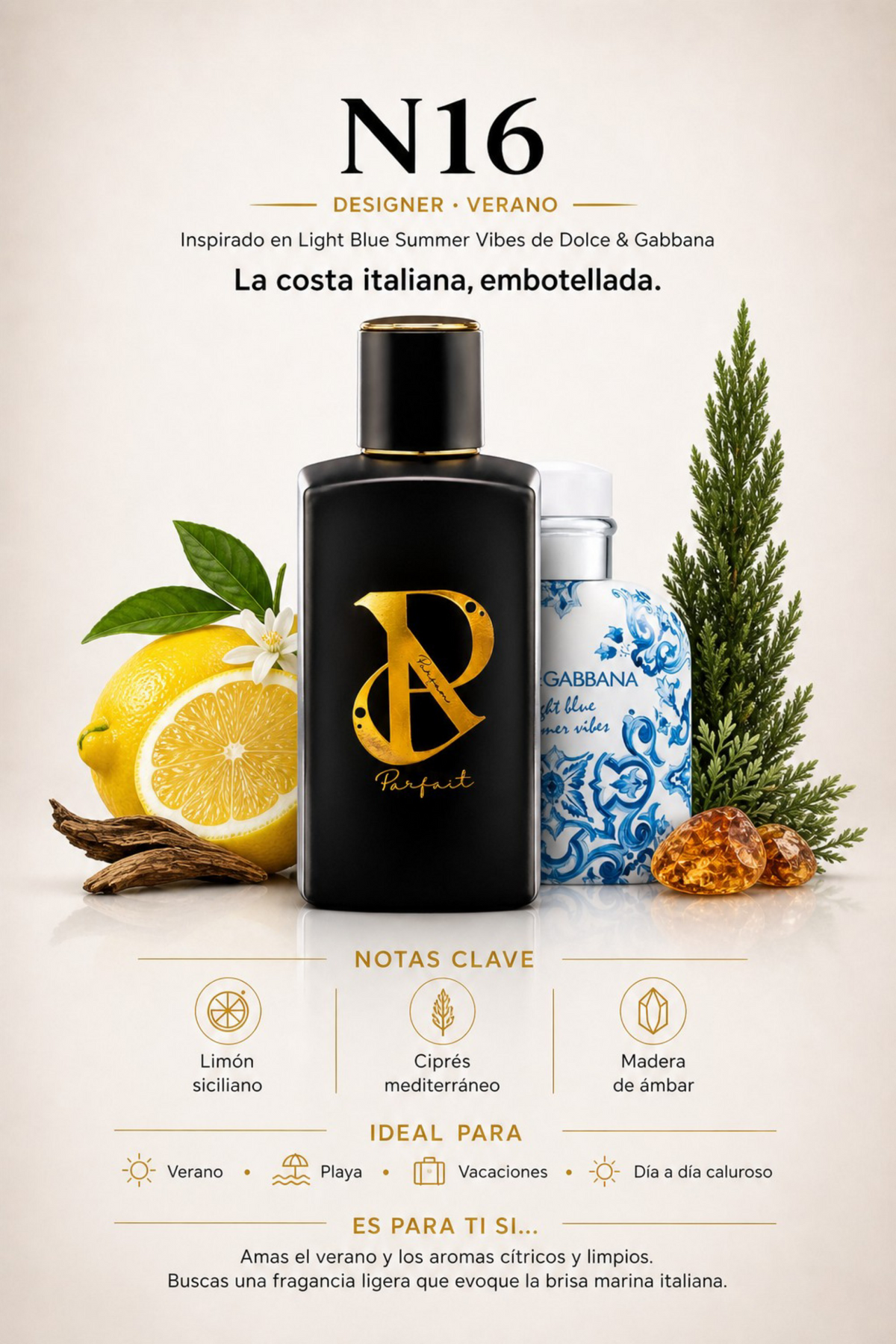 N16 - Inspirado en Light Blue Summer Vibes 100ml