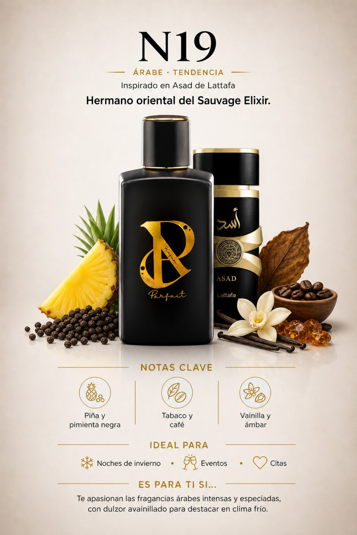 N19 - Inspirado en Asad Lattafa 100ml
