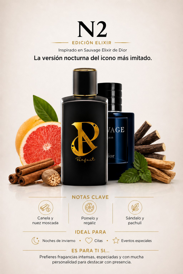 N2 - Inspirado en Sauvage de Dior Elixir 100ml
