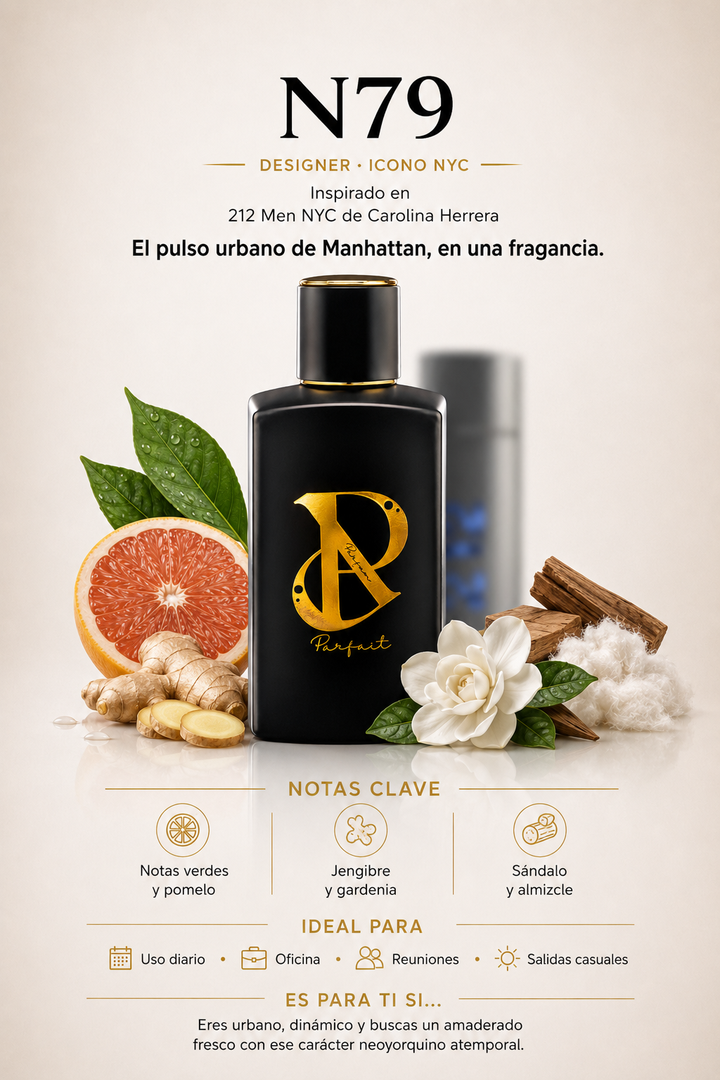 N79 - Inspirado en 212 Men NYC 100ml