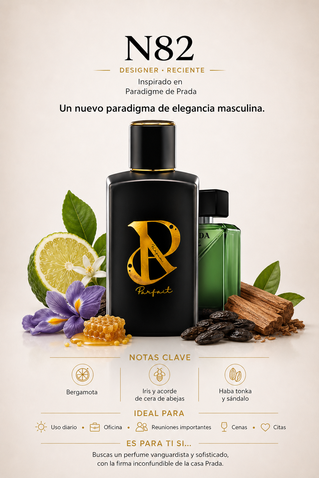 N82 - Inspirado en Prada Paradigme 100ml