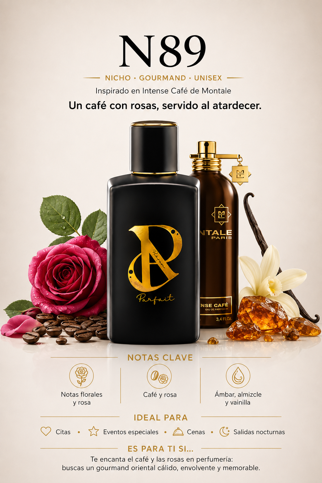 N89 - Inspirado en Montale Intense Café Unisex 100ml