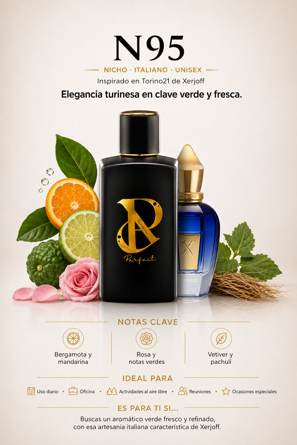 N95 - Inspirado en Xerjoff Torino 21 Unisex 100ml